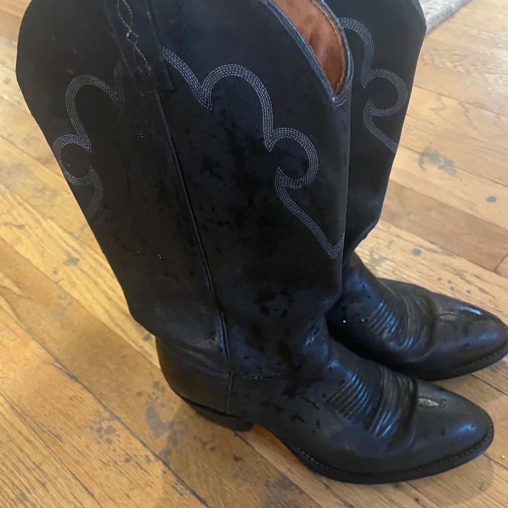 J. Chisholm black leather boot